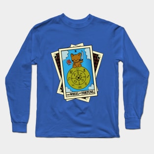 TAROT CARDS DECK | THE WHEEL OF FORTUNE. | FORTUNE CAT Long Sleeve T-Shirt